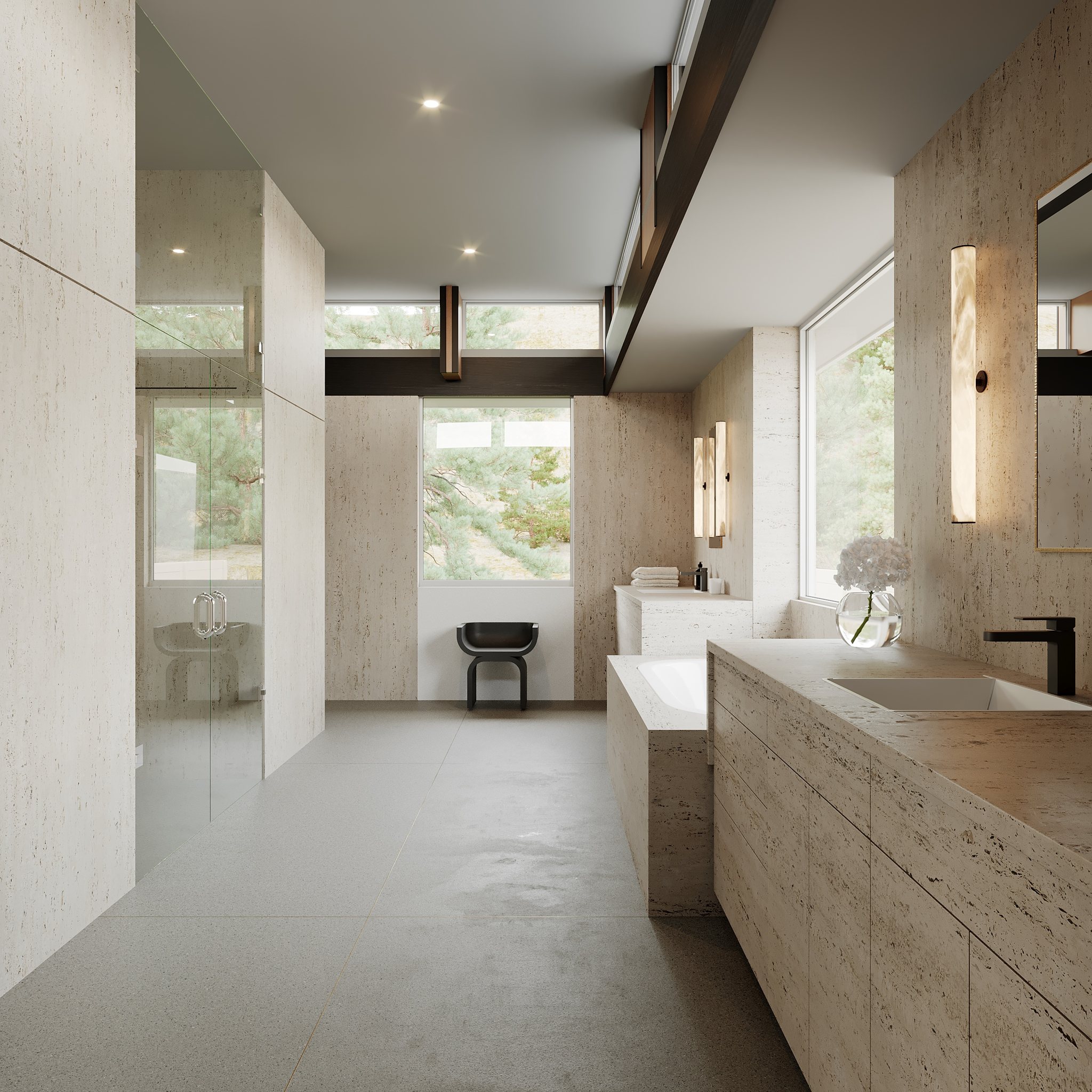 1061 Loma Vista Drive, Beverly Hills, Los Angeles — render 1