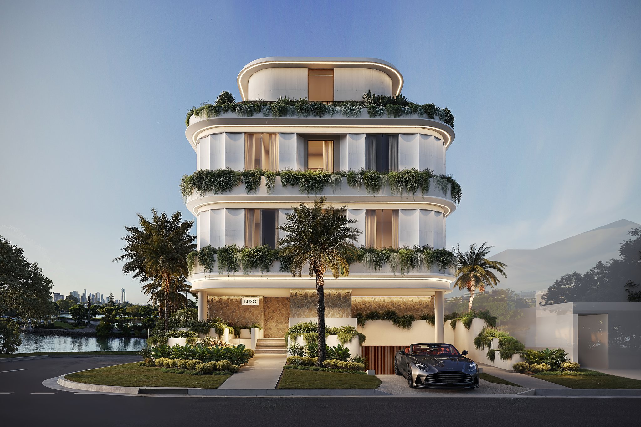 LUXO, Chevron Island, Gold Coast — render 6