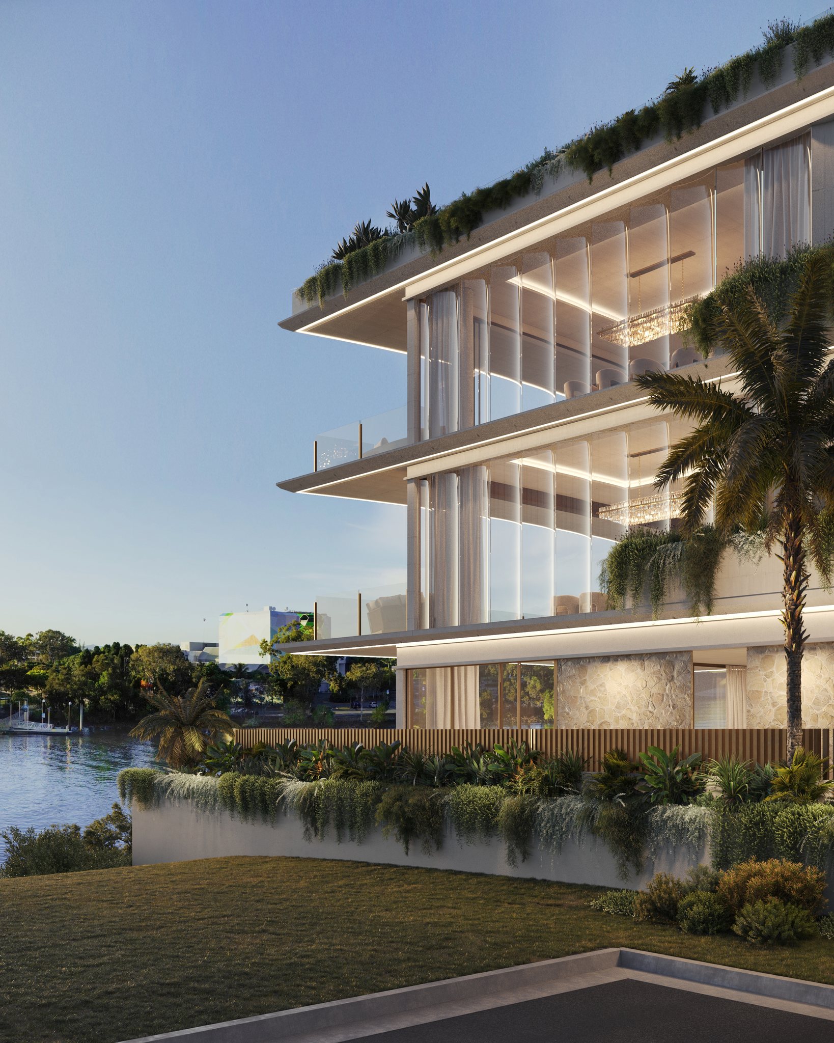 LUXO, Chevron Island, Gold Coast — render 7